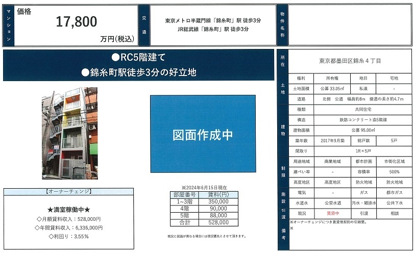 一棟売りマンション図面