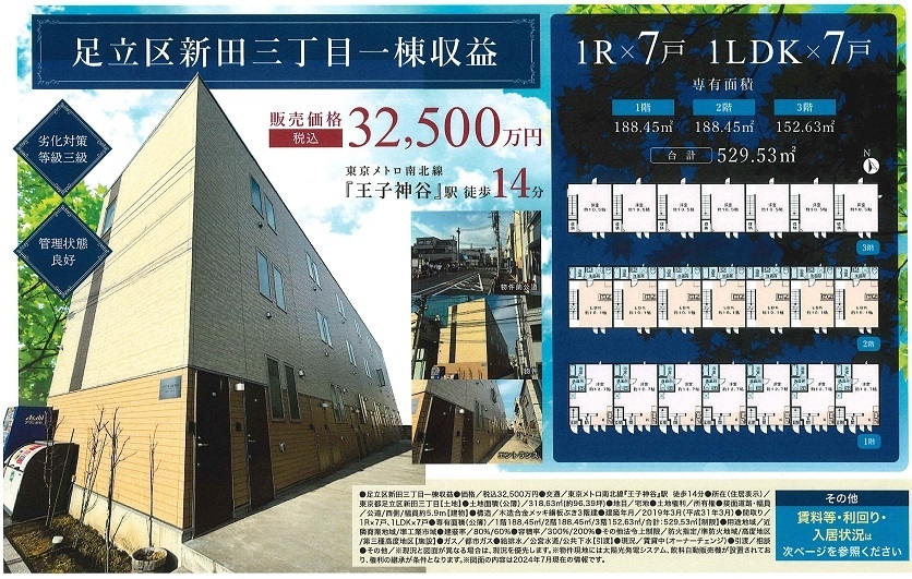 一棟売りアパート図面