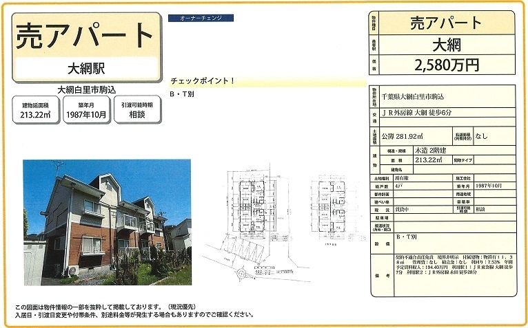 一棟売りアパート図面