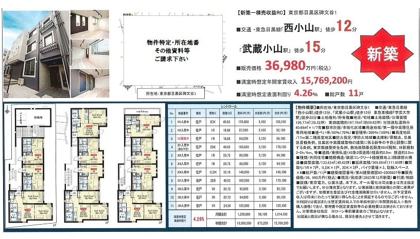 一棟売りマンション図面