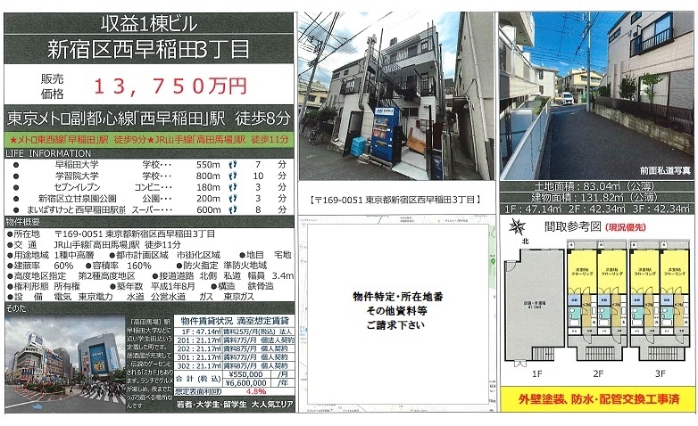 一棟売りビル図面