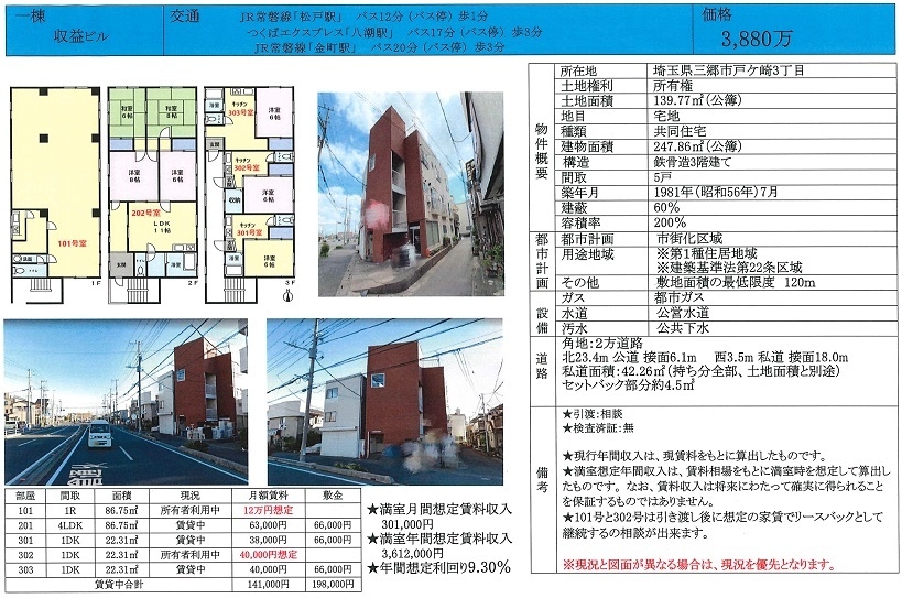 一棟売りビル図面