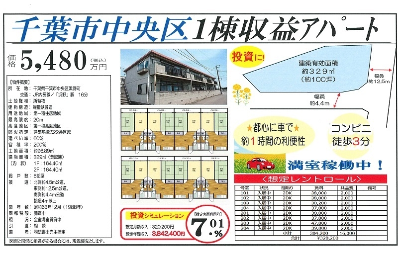 一棟売りアパート図面