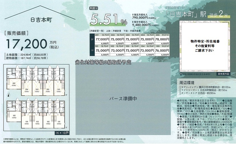 一棟売りアパート図面